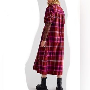 Free People Outlaw plaid maxi top size M